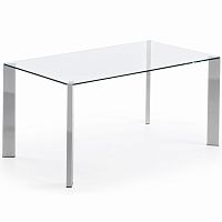 стол стеклянный corner 90*160 хром от la forma (ex julia grup) в Армавире