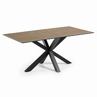 стол arya 180x100 черный, фарфоровый corten c409k10 от la forma (ex julia grup) в Армавире