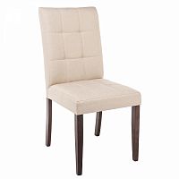 стул деревянный madina dark walnut / fabric cream в Армавире