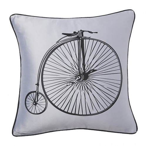 подушка с ретро-велосипедом retro bicycle grey в Армавире