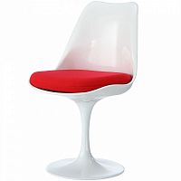 стул eero saarinen style tulip chair красная подушка в Армавире