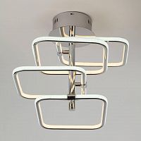 потолочная светодиодная люстра eurosvet spencer 90067/4 хром в Армавире