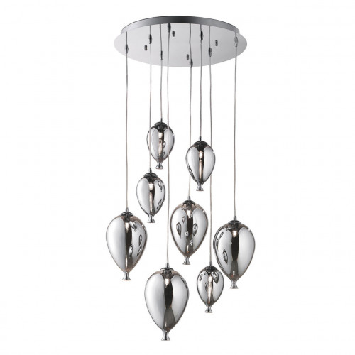 подвесная люстра ideal lux clown sp8 cromo в Армавире