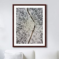 картина: winter road view в Армавире