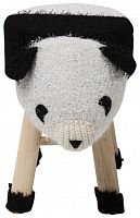 kare design пуф panda, коллекция "панда" 40*35*27, полиэстер, полиуретан, сосна, белый в Армавире