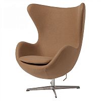 кресло egg chair темно-бежевое в Армавире