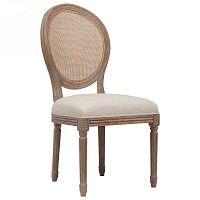стул vintage french round cane back кремовый лён в Армавире