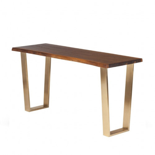 консоль wood&steel коричневая, золото в Армавире