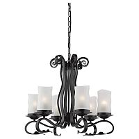подвесная люстра arte lamp scroll a7915lm-6bk в Армавире