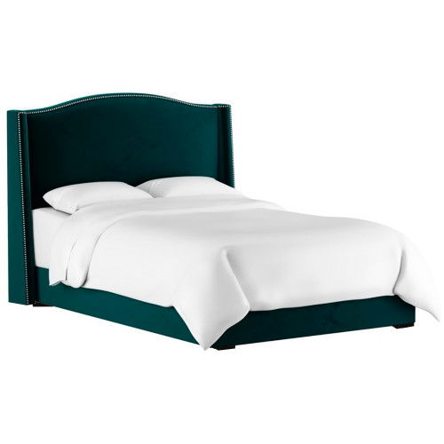 кровать двуспальная 160х200 синяя cole wingback peacock в Армавире