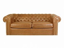 диван chesterfield прямой светло-коричневый в Армавире