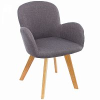 стул деревянный стул asia wooden legs / grey fabric в Армавире