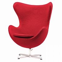кресло egg chair красное в Армавире