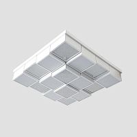 потолочный светодиодный светильник ambrella light orbital crystal sand fs1550 wh/sd 192w d715*715 в Армавире