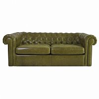 диван chesterfield двухместный прямой оливковый в Армавире