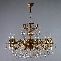 подвесная люстра ambiente granada 2118/10 ab tear drop бронза в Армавире