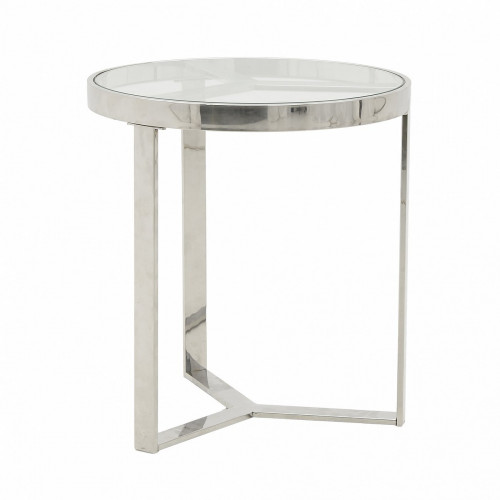 стол silver glass small серебристый, прозрачный в Армавире