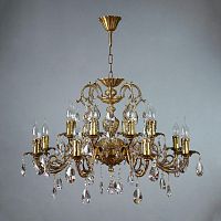 подвесная люстра ambiente alicante 8888/8+8 ab tear drop бронза в Армавире