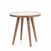 стол кофейный sputnik white and brown коичневый в Армавире