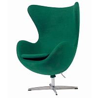 кресло egg chair темно-зеленое в Армавире