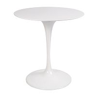 стол eero saarinen style tulip table top mdf d70 глянцевый белый в Армавире