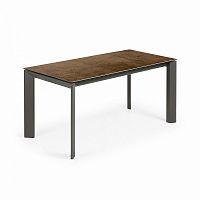 стол atta 160 (220)x90 антрацит, фарфор iron cort cc0186k10 от la forma (ex julia grup) в Армавире