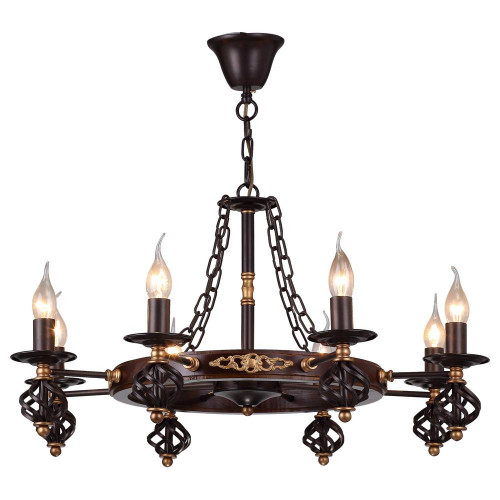 подвесная люстра arte lamp cartwheel a4550lm-8ck в Армавире