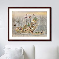 картина: scenes of traders in nagasaki, 1750г. в Армавире