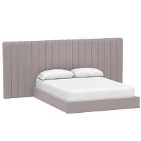 кровать двуспальная с большой спинкой 180x200 серая avalon extended в Армавире