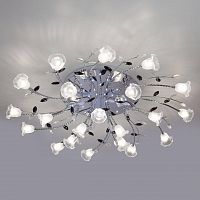 потолочная светодиодная люстра eurosvet florescence 80114/21 хром/белый в Армавире