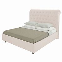 кровать двуспальная 160х200 светло-бежевая из велюра sweet dreams в Армавире
