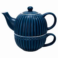 чайник с чашкой alice dark blue в Армавире