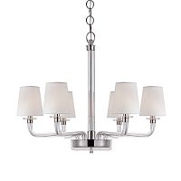 люстра brch9021-6 от delight collection белая/прозрачная/никель в Армавире