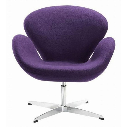кресло swan chair шерсть фиолетовое в Армавире
