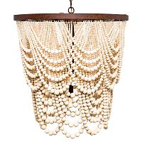 люстра «вандербилт» бусины из древесины нанизанные на нити в Армавире