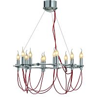 подвесная люстра divinare capillari 8777/02 lm-12 красная в Армавире