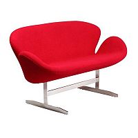диван swan sofa прямой красный в Армавире