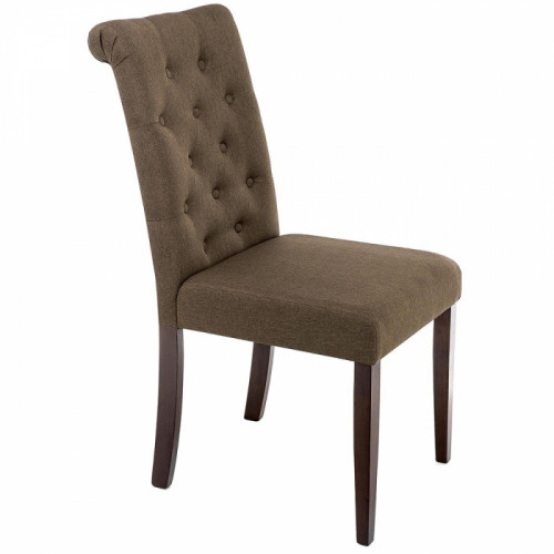 стул деревянный amelia dark walnut / fabric brown в Армавире