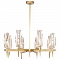 подвесная люстра maytoni lita h002pl-08g янтарная в Армавире
