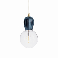 подвесной светильник keramik rib indigo brass в Армавире