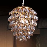 подвесной светильник crystal lux charme sp3+3 led gold/amber в Армавире