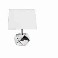 лампа настольная белая на зеркальном основании 30x30x37,5 см в Армавире