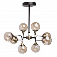 подвесная светодиодная люстра mw-light гамбург 605010908 черная в Армавире