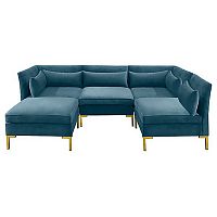 диван zara sectional угловой синий в Армавире