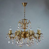 подвесная люстра ambiente granada 2118/8 ab tear drop бронза в Армавире