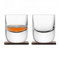 набор из 2 стаканов renfrew whisky с деревянными подставками 270 мл в Армавире