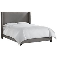 кровать двуспальная 180х200 серая kelly wingback gray linen в Армавире