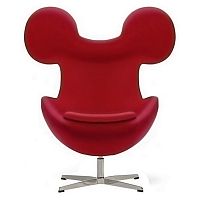 кресло egg mickey красное в Армавире
