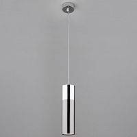 подвесной светильник eurosvet double topper 50135/1 led хром/черный жемчуг в Армавире