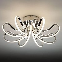 потолочный светодиодный светильник eurosvet lilium 90079/8 хром в Армавире